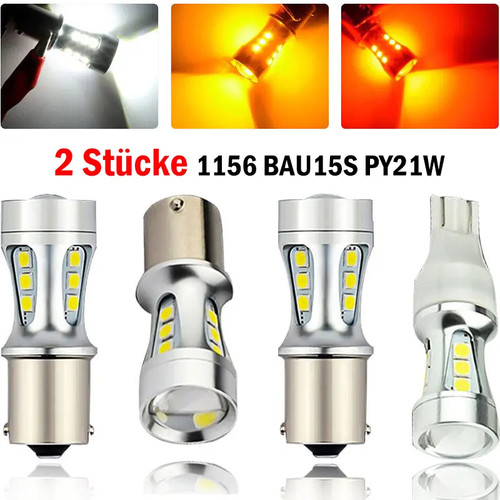 2stk 1156 bau15s py21w led - 2stk,