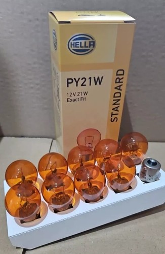 10x hella py21w 21w - 12v, bau15s