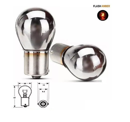 12v glühbirnen chromiert - 2x,