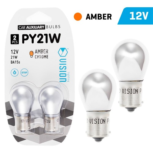Ba15s 21w 12v py21w chrome - py21w,